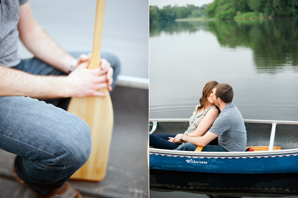 Ottawa Ontario engagement session canoe