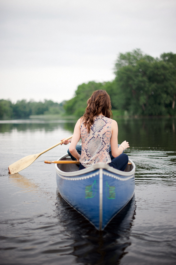 Ottawa Ontario engagement session canoe